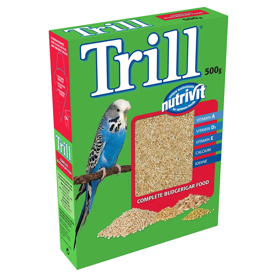 Fine Trill Budgie Seed Mix Food 500g Unique