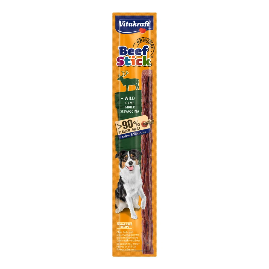 Healthy Vitakraft Beef Stick with Game for Dogs 12g Verified
