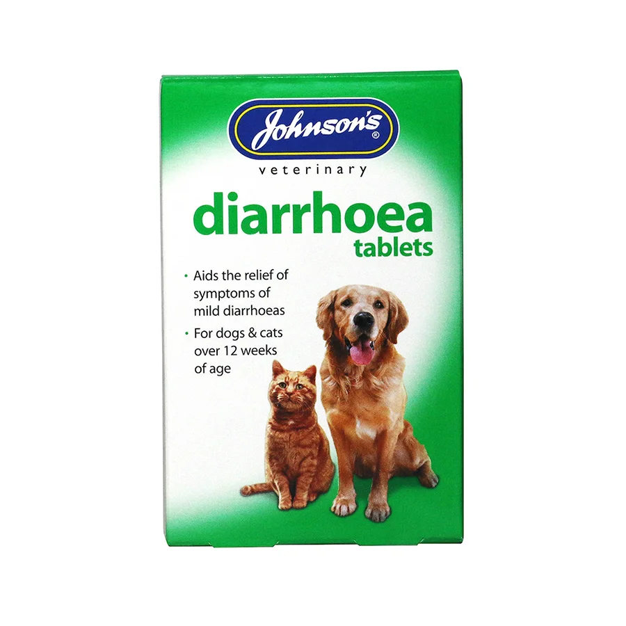 Fine Crafted Johnsons Diarrhoea Tablets For Dogs Cats 12 Tablets Healthy
