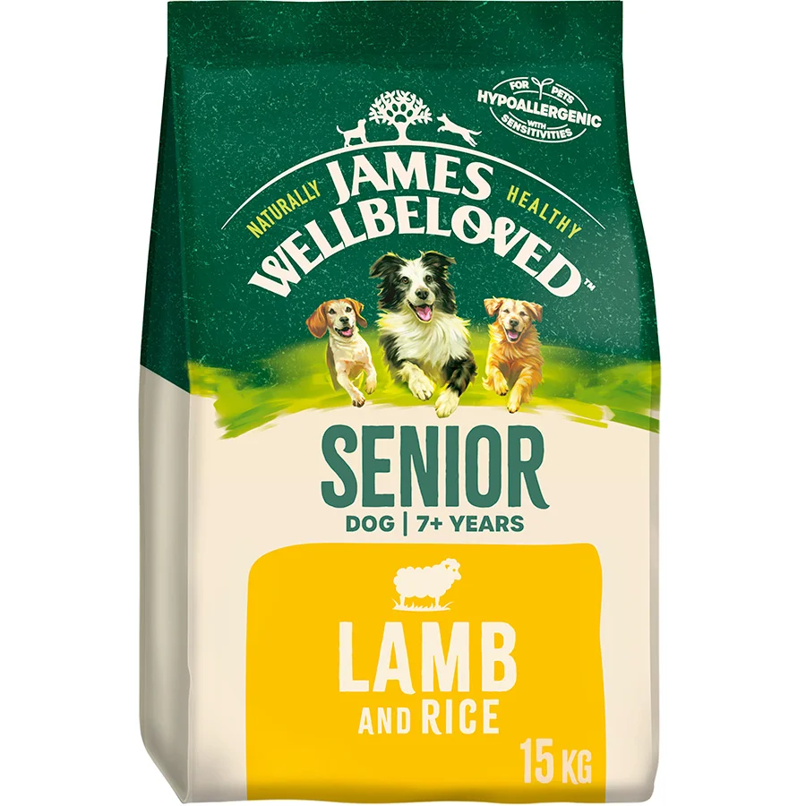 Versatile James Wellbeloved Senior Dry Dog Food Lamb Rice 15kg Selected