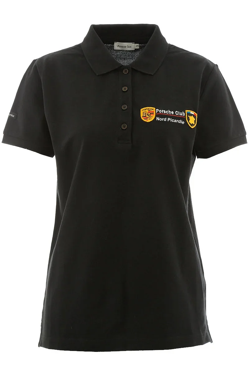 Excellent Polo Porsche club – Femme – noir Minimalist