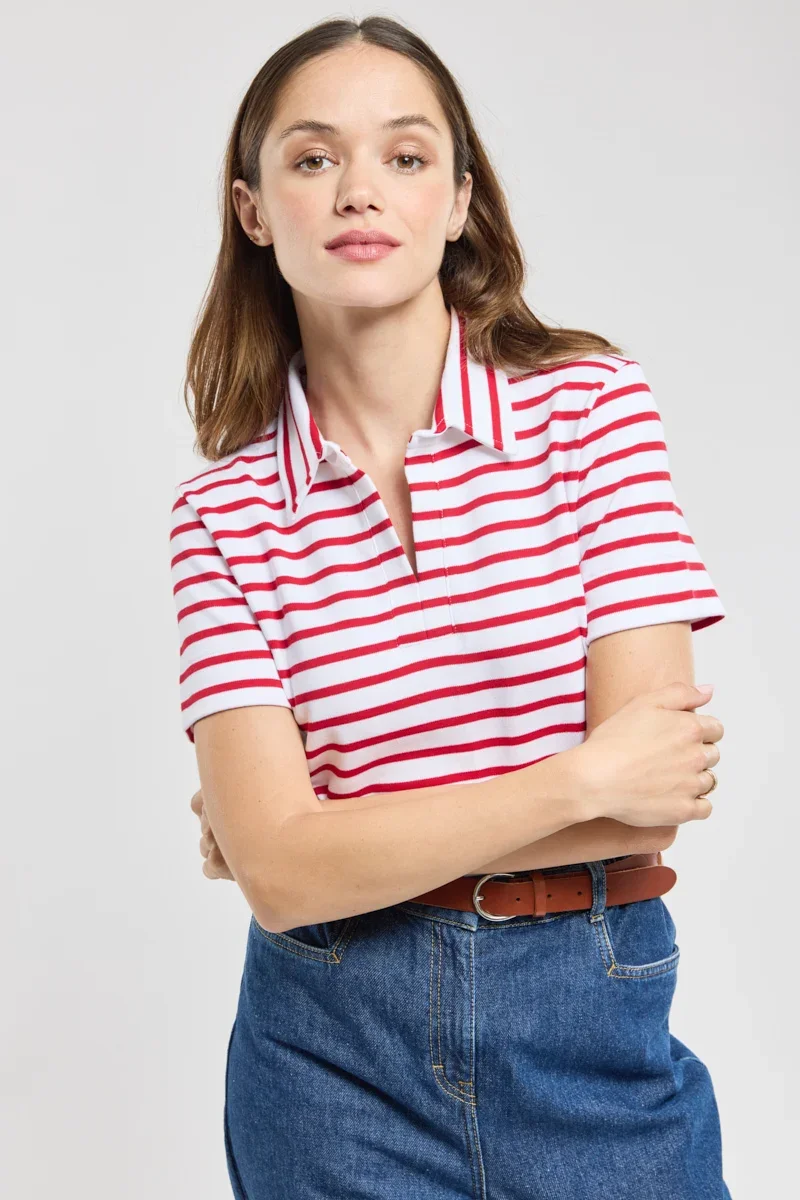 Green Polo Quille – coton épais Crafted