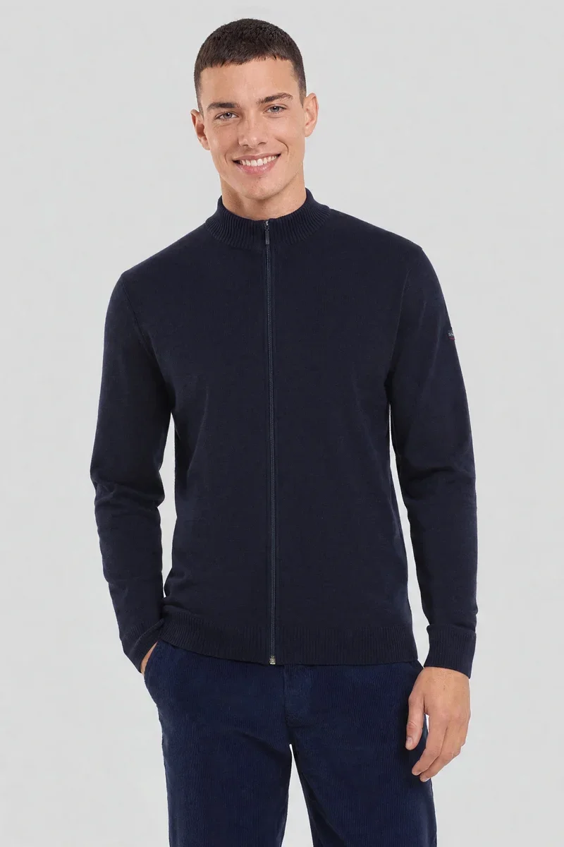 Relaxed Cardigan Erdeven – laine et acrylique Soft
