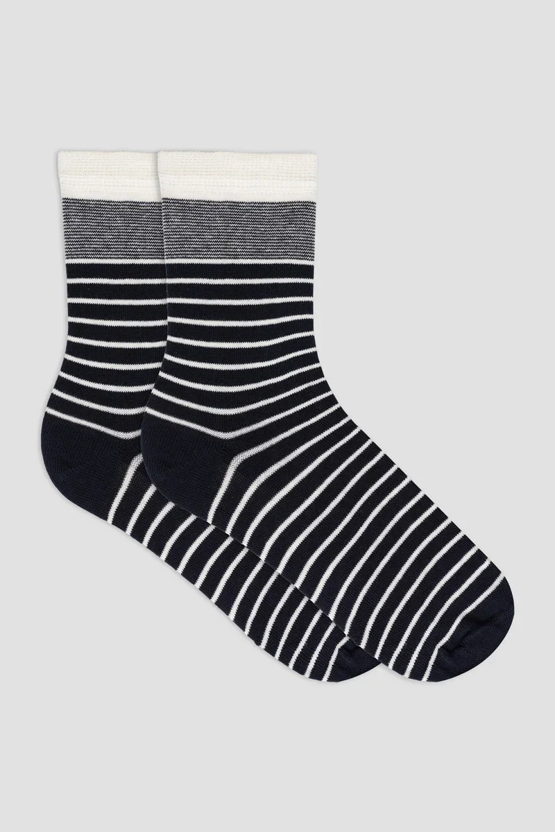 Solid Chaussettes rayées – coton Sophisticated