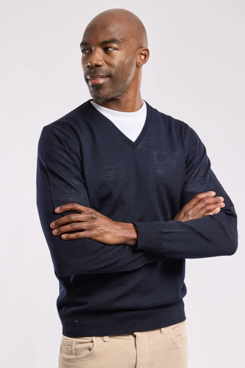Innovative Pull col V Bérac – laine Sophisticated