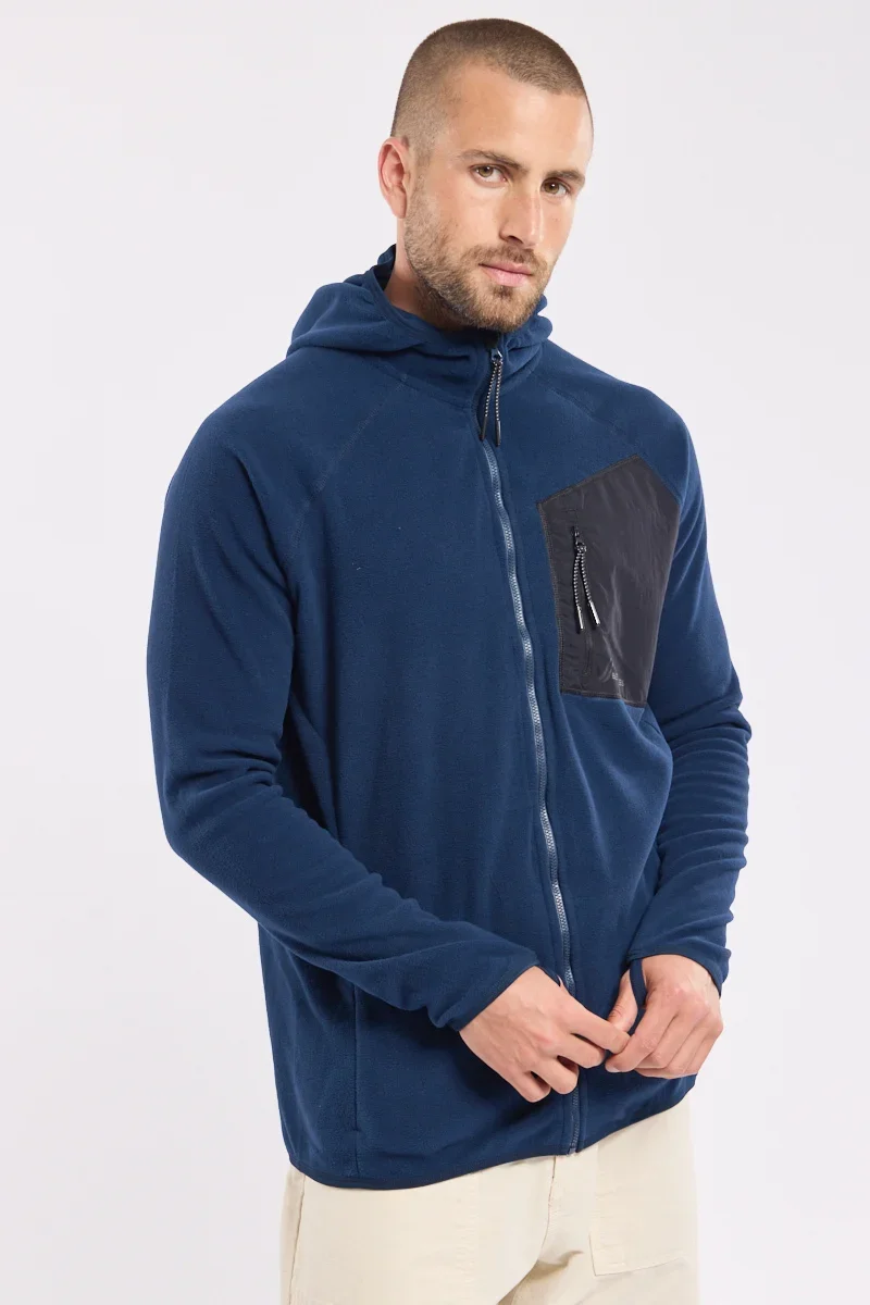 Original Design Veste polaire à capuche PLOUHA – Micropolaire Polartec® Functional