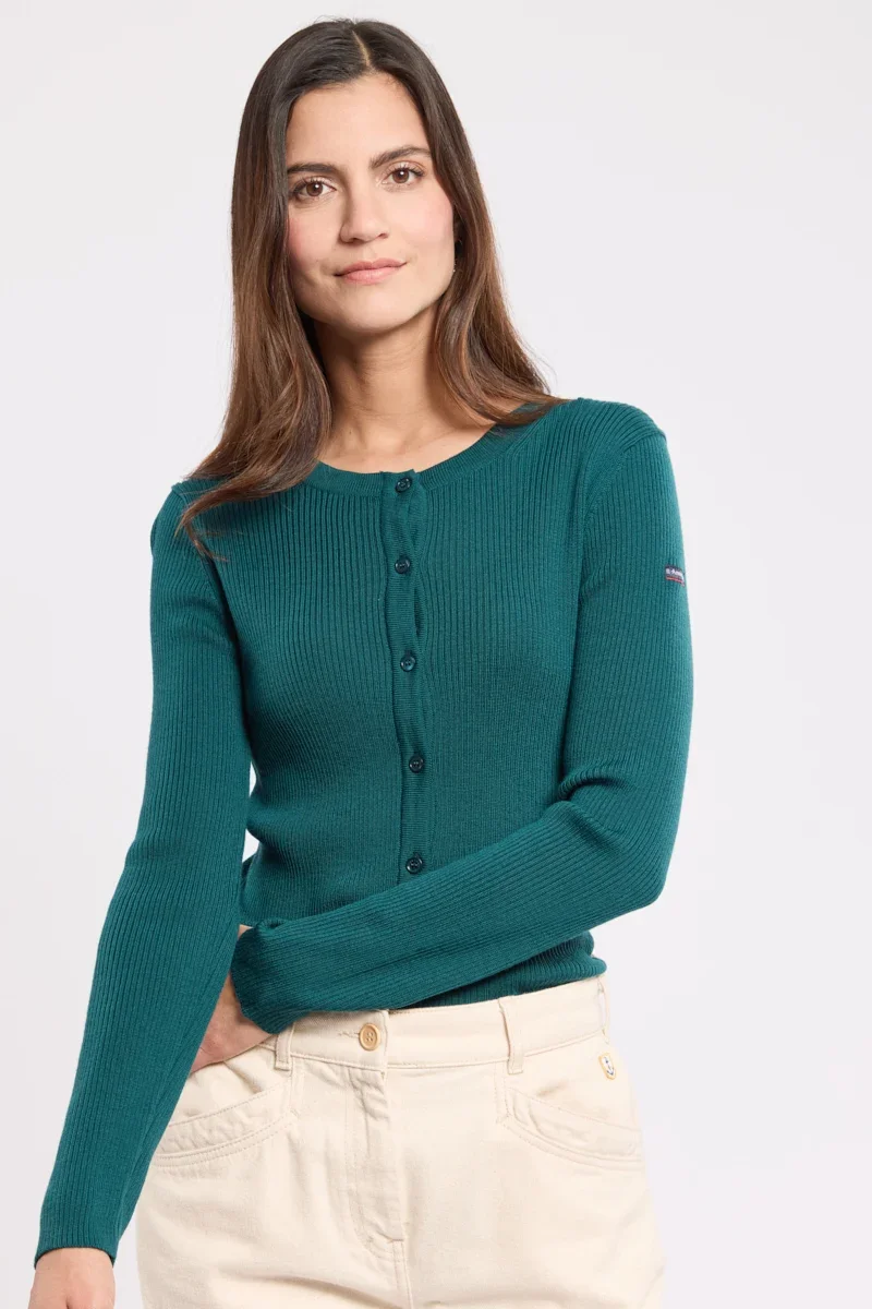 Dependable Cardigan boutonné – laine mérinos High-Performance