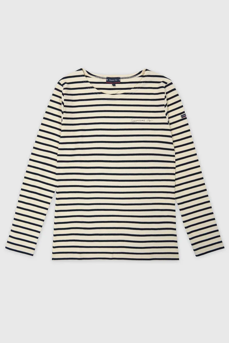 Authentic Marinière Femme Commissaire Dupin – coton High-Performance