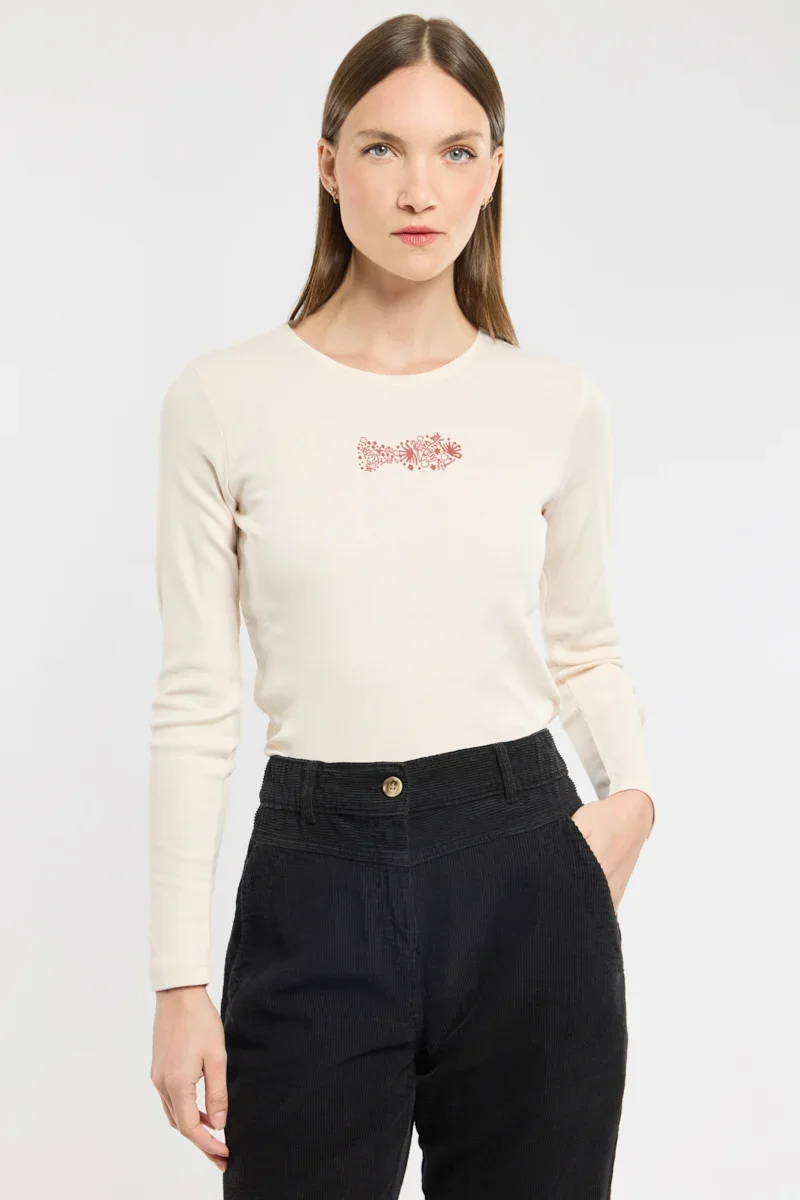 Functional T-shirt manches longues - coton léger Selected