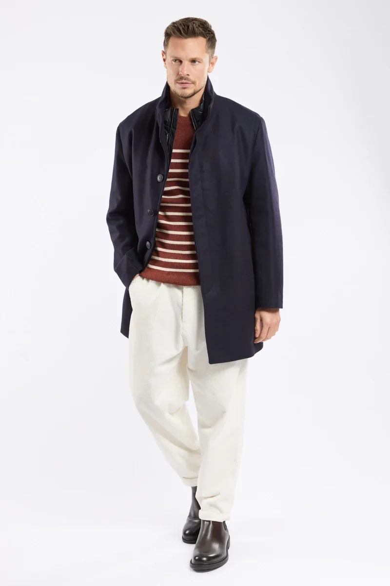 Minimalist Buttoned coat – wool cloth Original