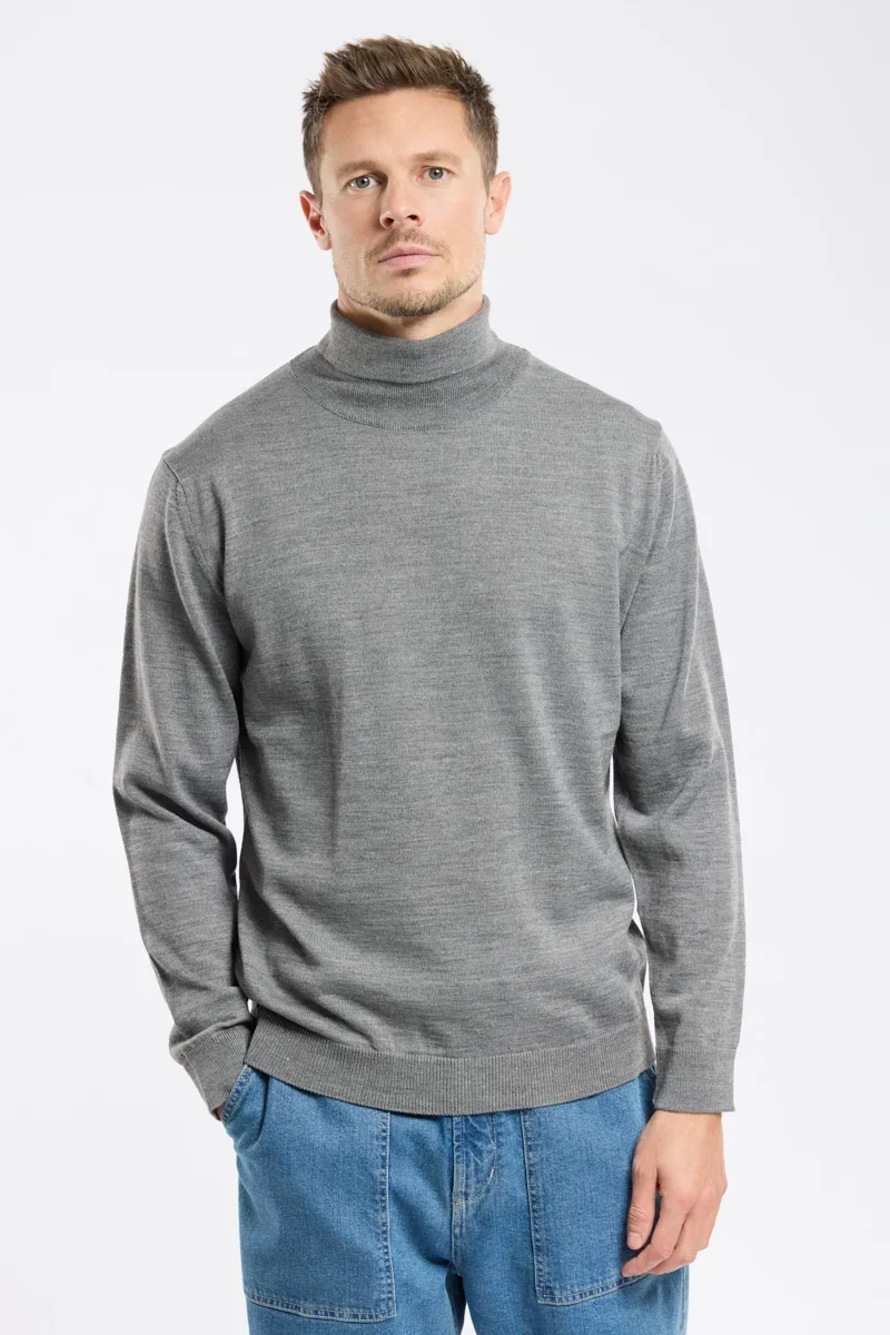 Stylish Bérac roll-neck jumper – merino wool Refined