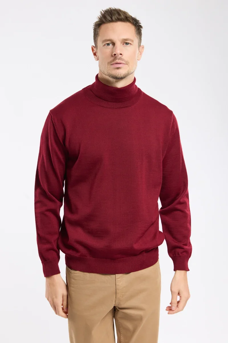 Pure Bérac roll-neck jumper – merino wool Crafted