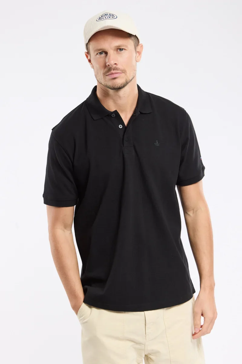 Artisan Short-sleeved polo shirt – piqué cotton Detailed