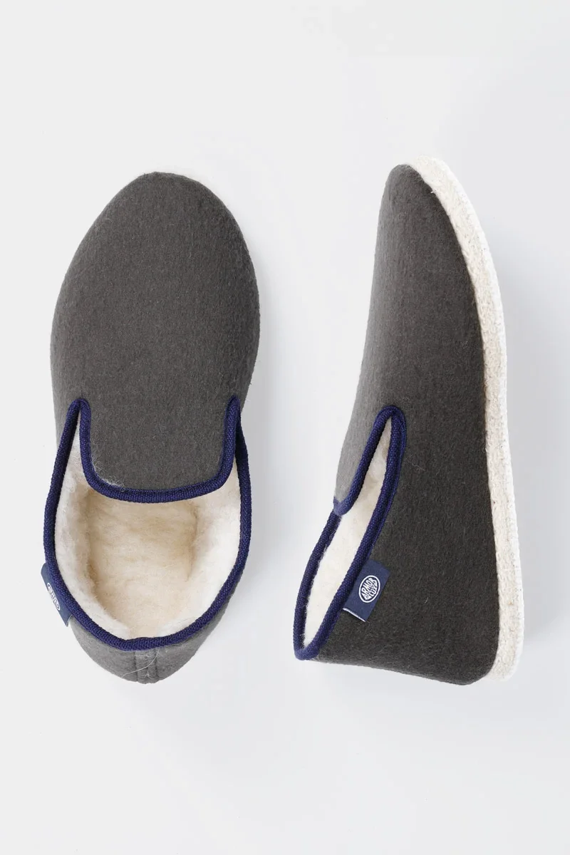 High-Quality Plain slippers – wool size 44 to 46 Luxury