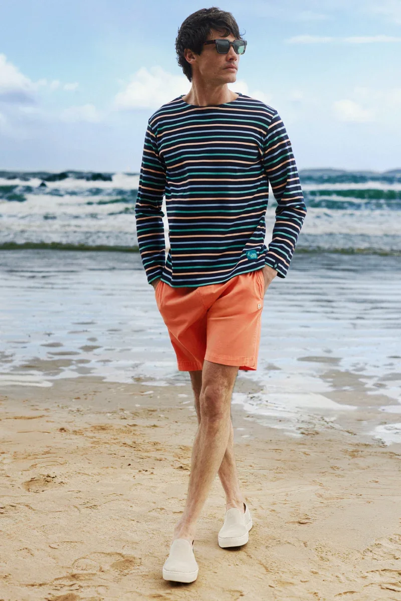 Superior 4-color striped shirt – thick cotton Fashionable