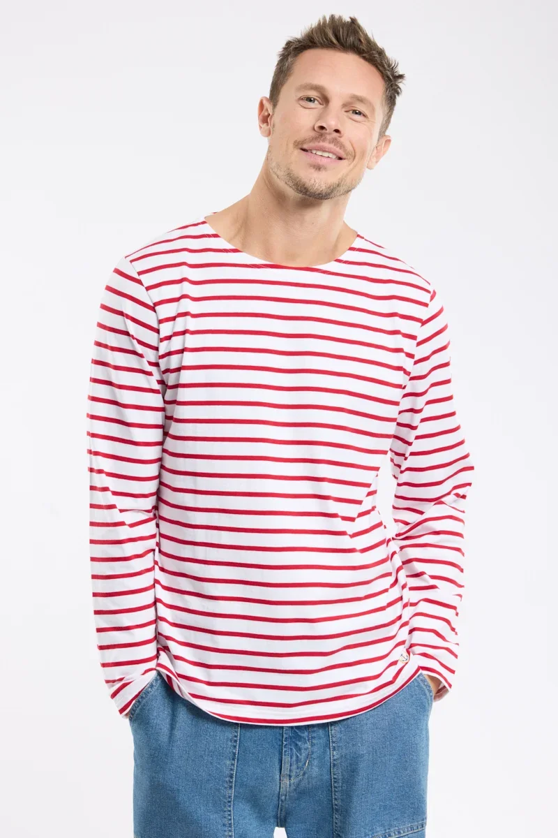 Crafted Plozévet Breton striped shirt – lightweight cotton Powerful