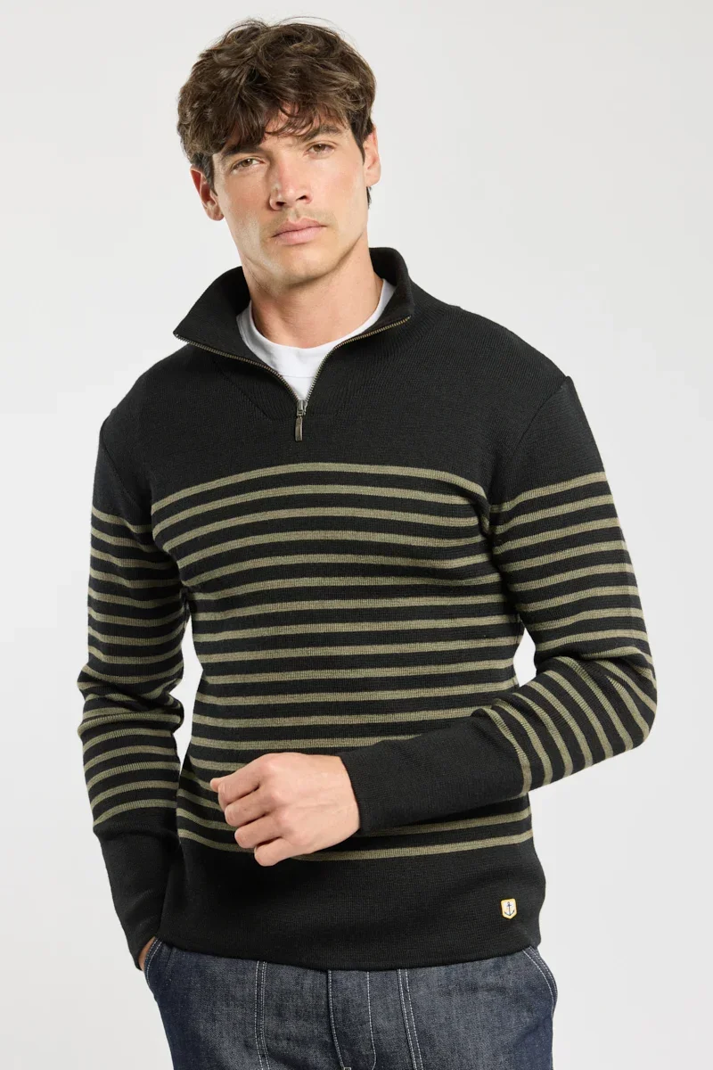Practical Héritage trucker neck sweater – wool Traditional