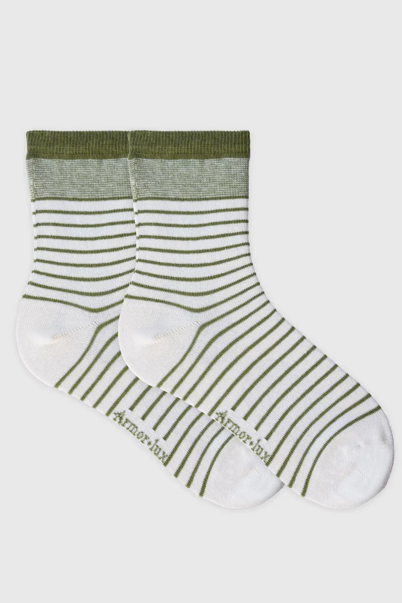 Expertly Made Striped socks – cotton Flexible