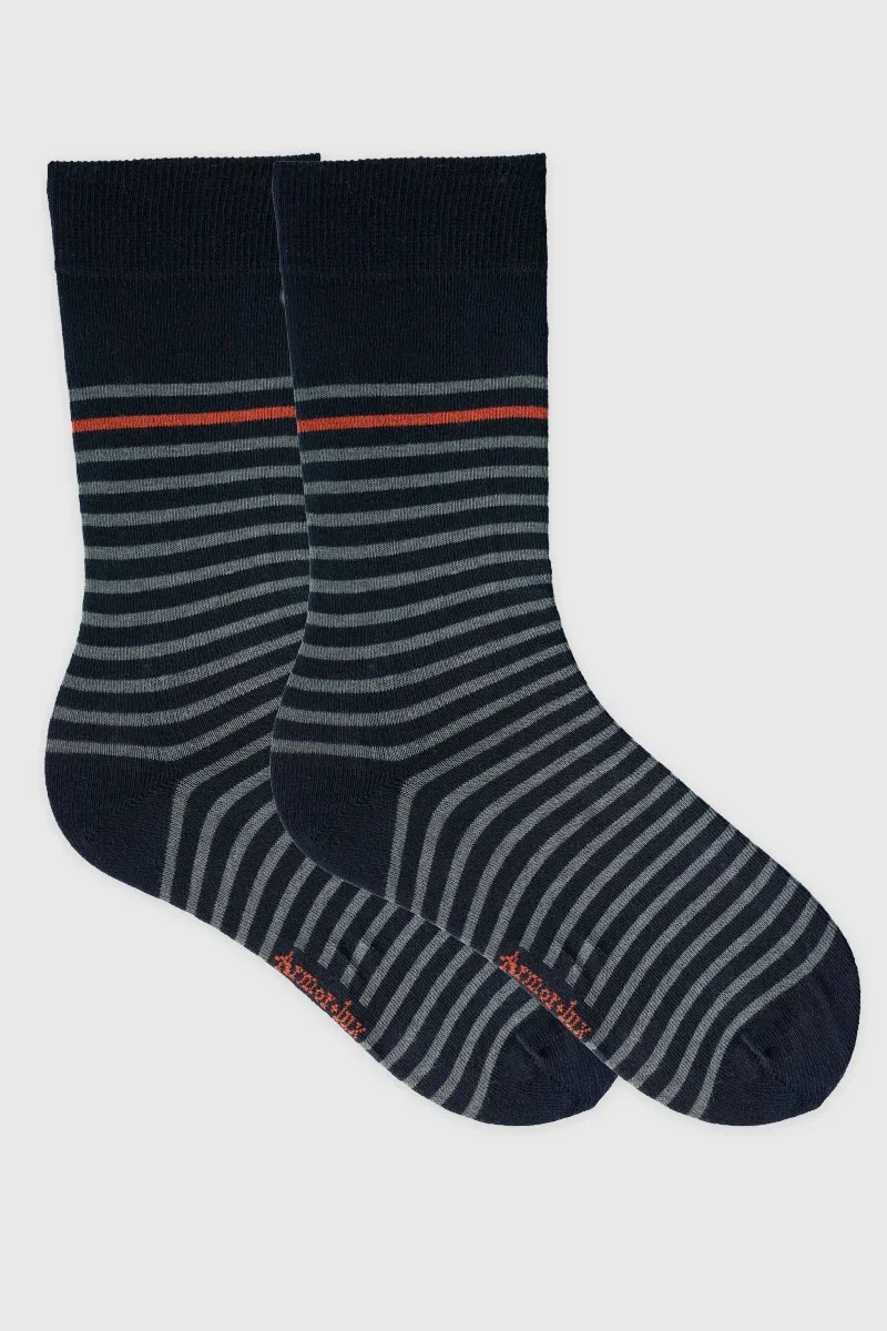 Minimalist Striped socks – cotton Superior