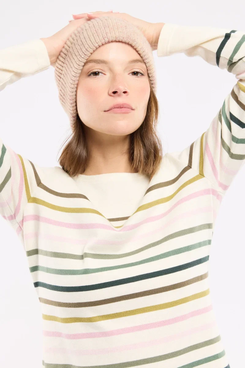 First-Class 8-colour striped top – rustic cotton Easy-to-Use
