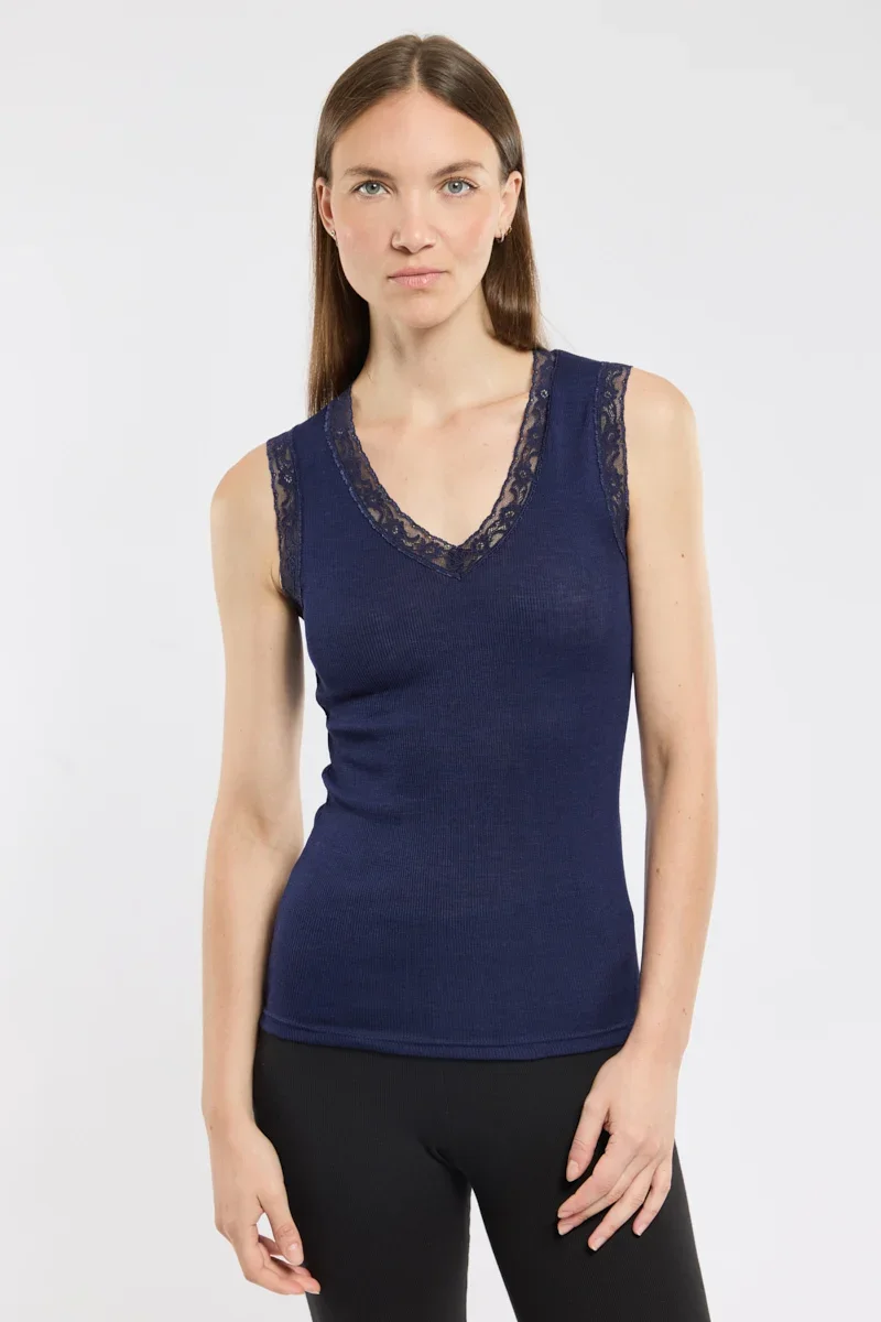 Breathable Débardeur – laine et soie Sophisticated