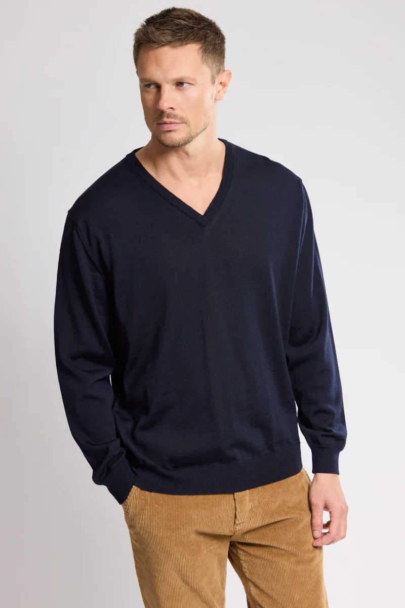 First-Class Pull col V Bérac – laine Smart