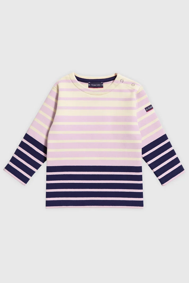 Eco-Friendly Marinière bébé rayures placées – coton Casual