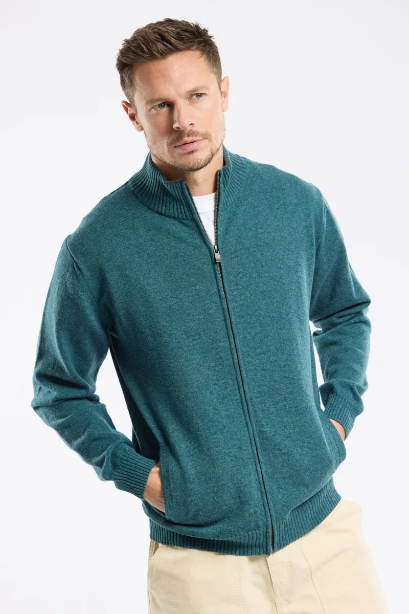World-Class Cardigan zippé – lambswool Smart
