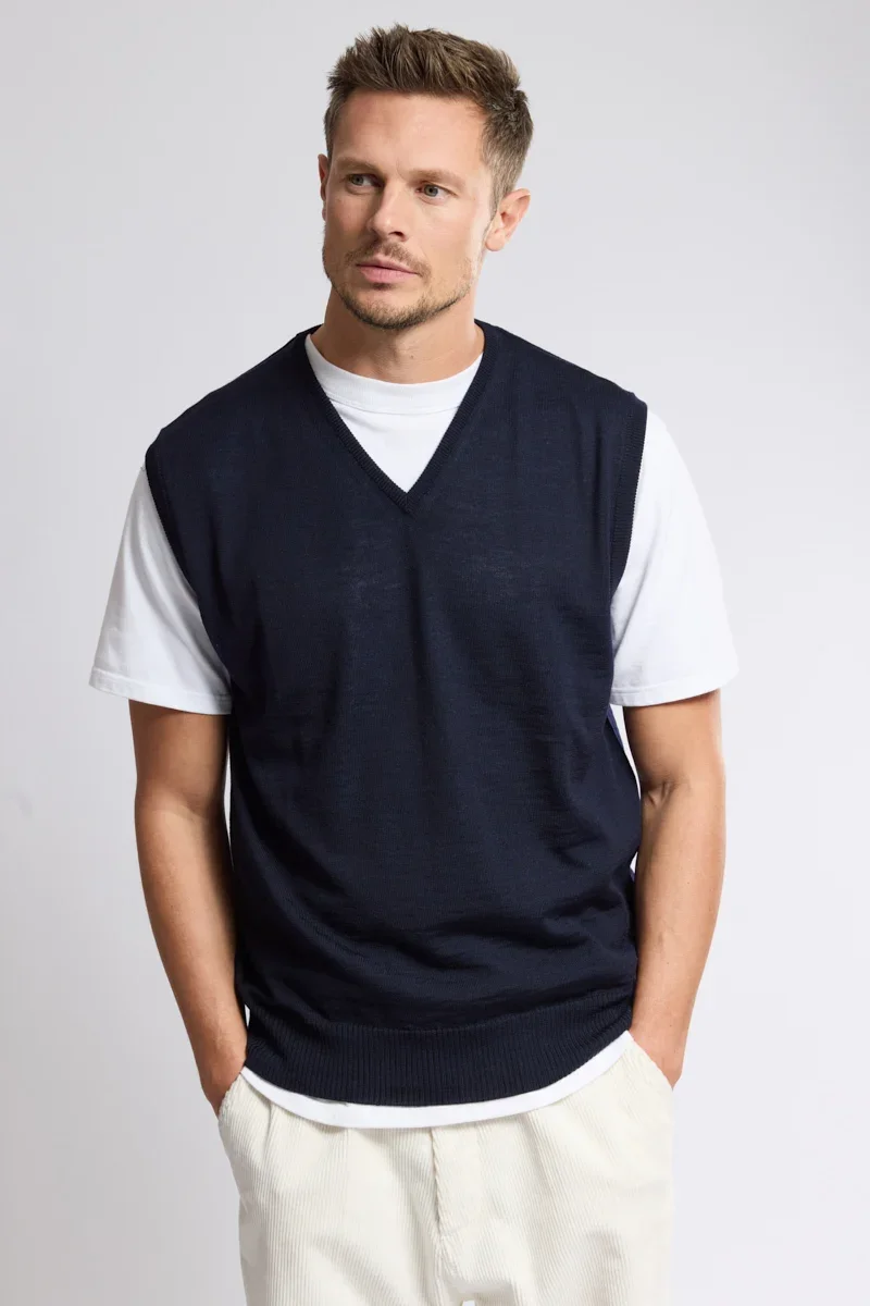 Comfortable Pull sans manche Bérac – laine Unique