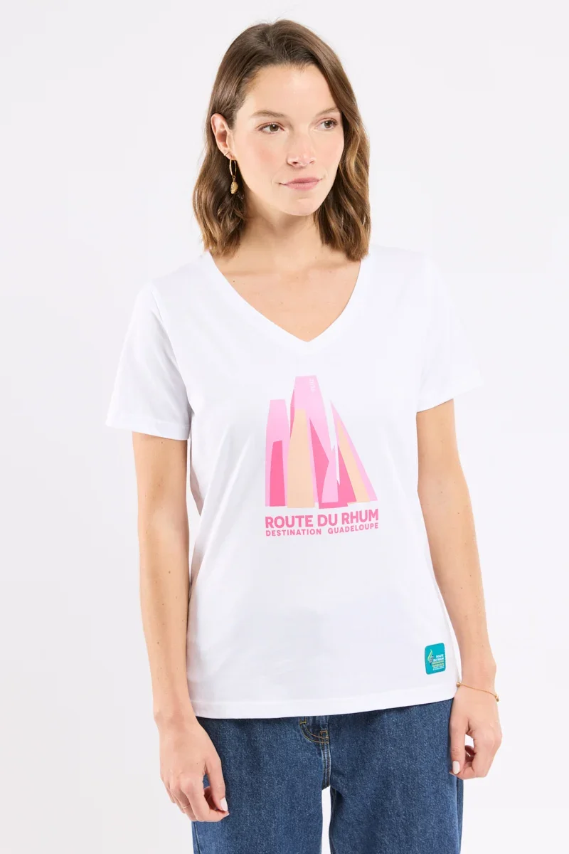 Powerful T-shirt sérigraphié – Route du Rhum – Destination Guadeloupe Detailed