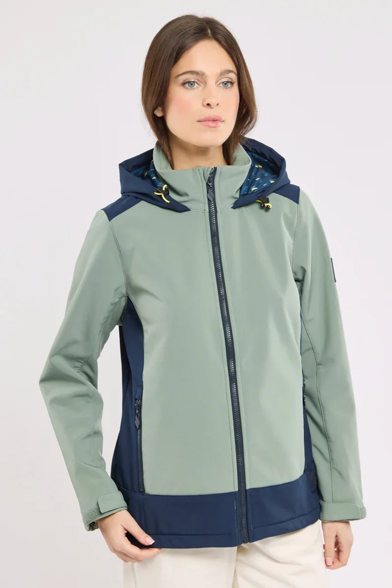 Casual Veste softshell bi-color – Femme Crafted