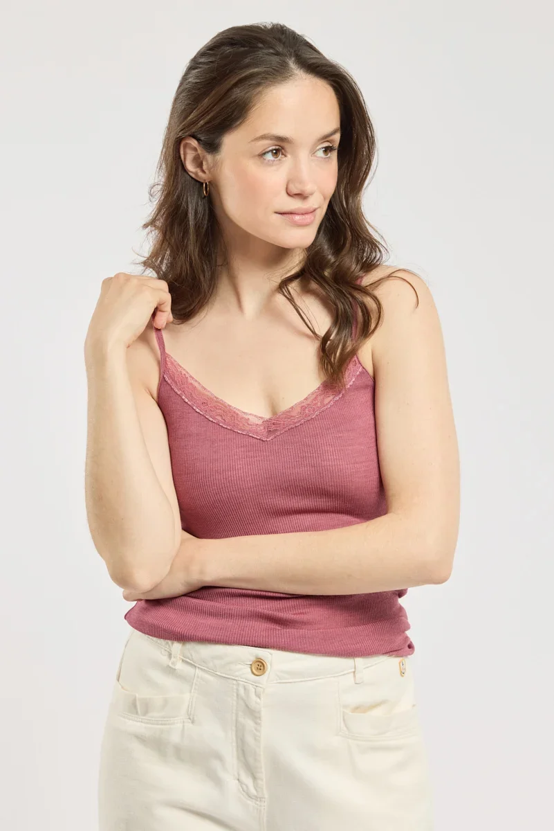 Comfortable Caraco – laine et soie Artisan