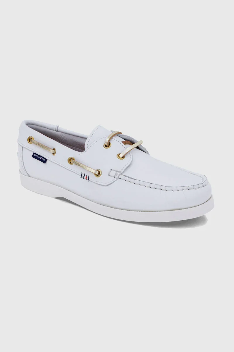 Stylish Chaussures bateau dorée Frehel – cuir Breathable