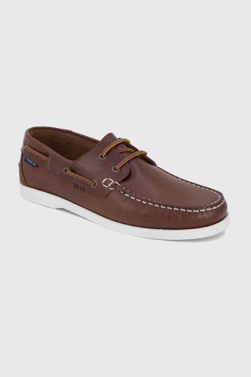 Dependable Chaussures bateau Frehel marron – cuir Original Design