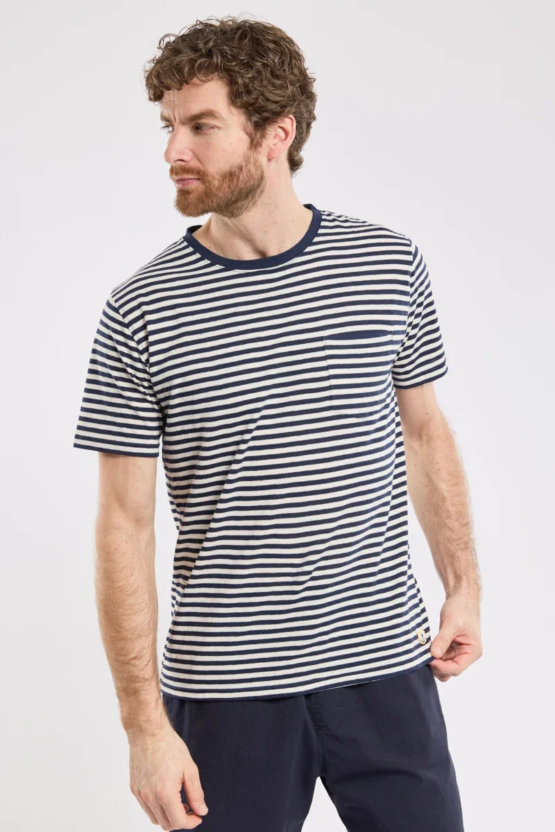 Innovative T-shirt rayé – coton et lin Reusable