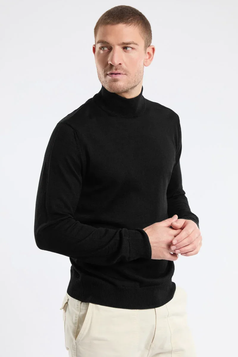 Elite Pull col montant Bérac – laine Efficient