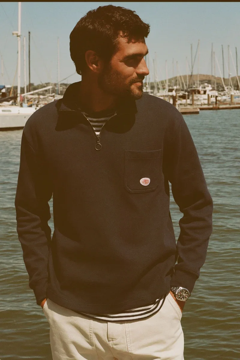 Clean Sweat col camionneur Armor-lux X J.Press Outstanding