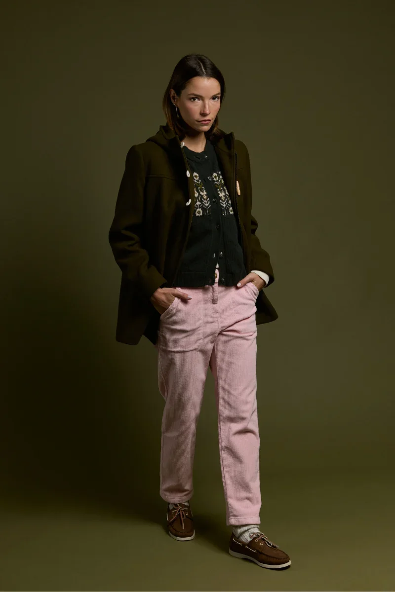 Casual Pantalon velours coupe droite – coton Superior