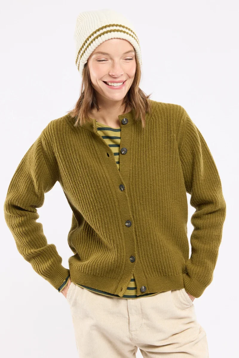 Premium Material Gilet boutonné Héritage – laine Premium