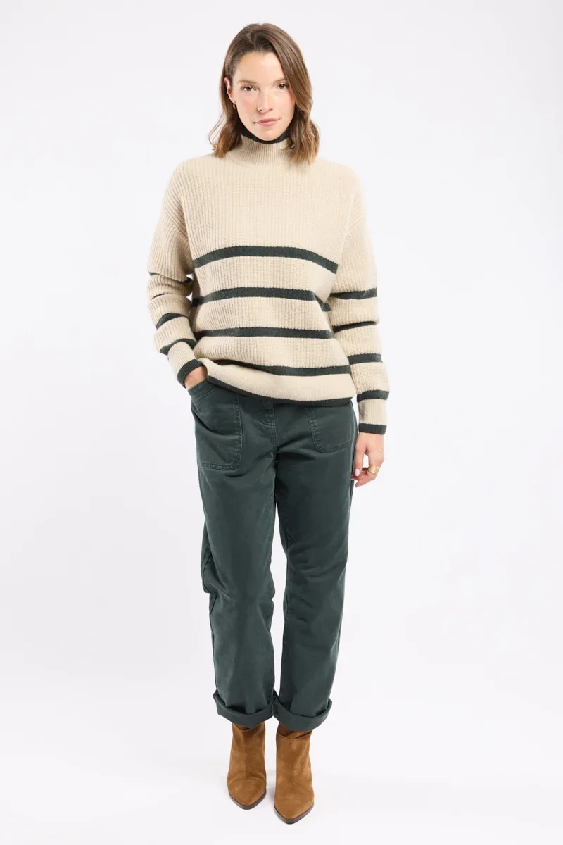 Recyclable Pantalon droit velours – coton Modern