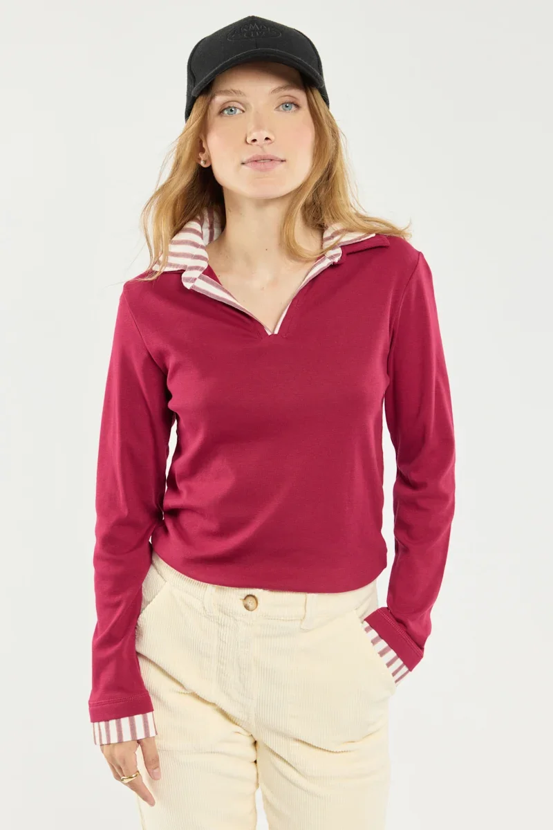 Pure Polo col trompe l œil – coton Functional