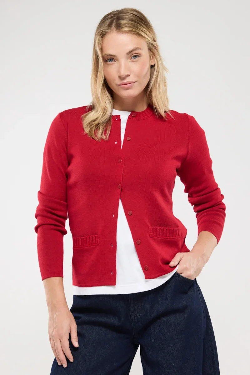 Smart Cardigan – wool and acrylic Environmentally Friendly