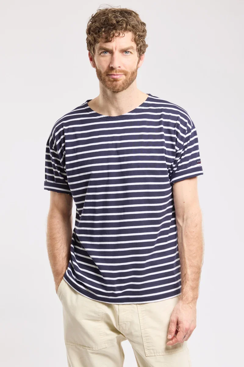 Casual Breton striped T-shirt – light cotton Solid