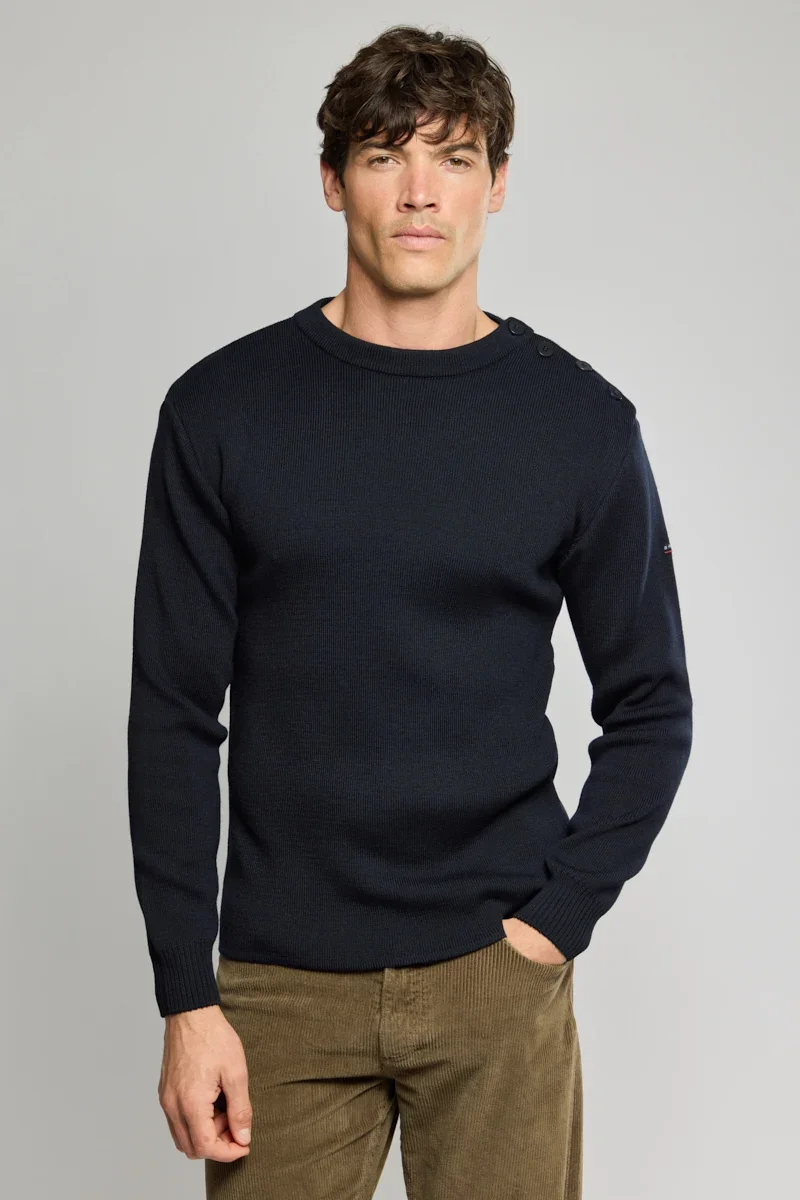 Fast Fisherman jumper – wool and acrylic Easy-to-Use