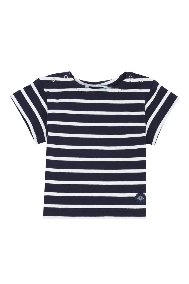 Trendy Breton striped T-shirt Baby – light cotton Organic