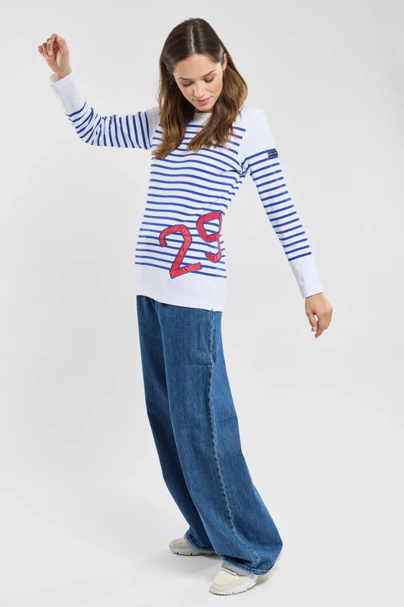 Clean Breton striped shirt for women 29 – Armor Lux x 727 Sailbags Sustainable