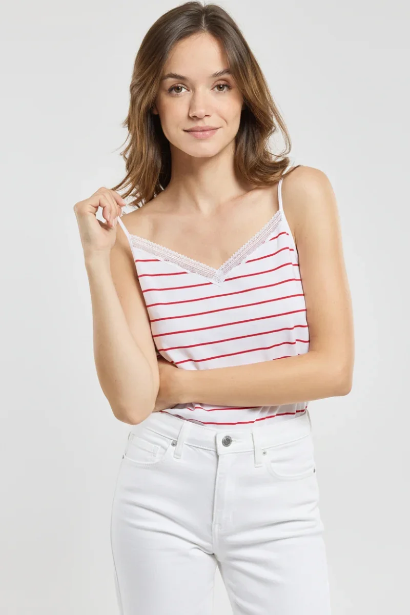 Outstanding Striped camisole – light organic cotton Unique