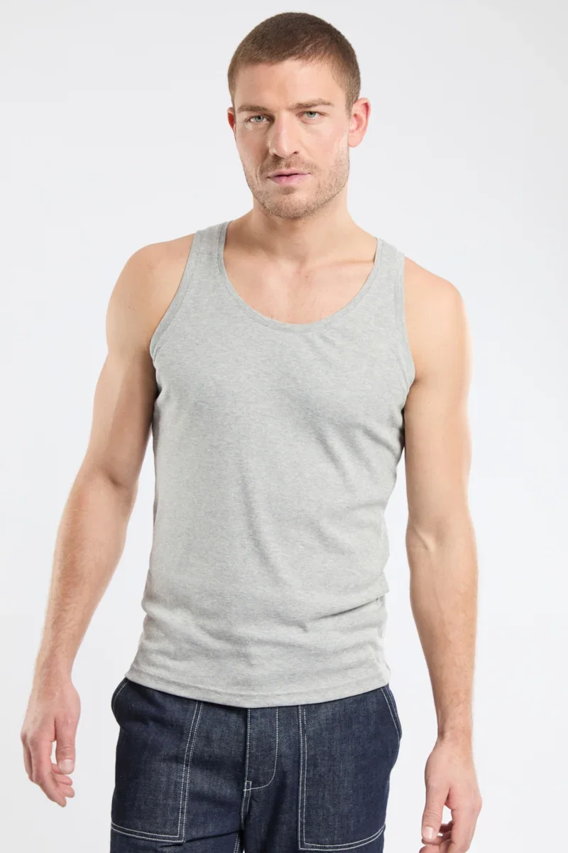 High-Performance Plain tank top – Lyocell and cotton Easy-to-Use