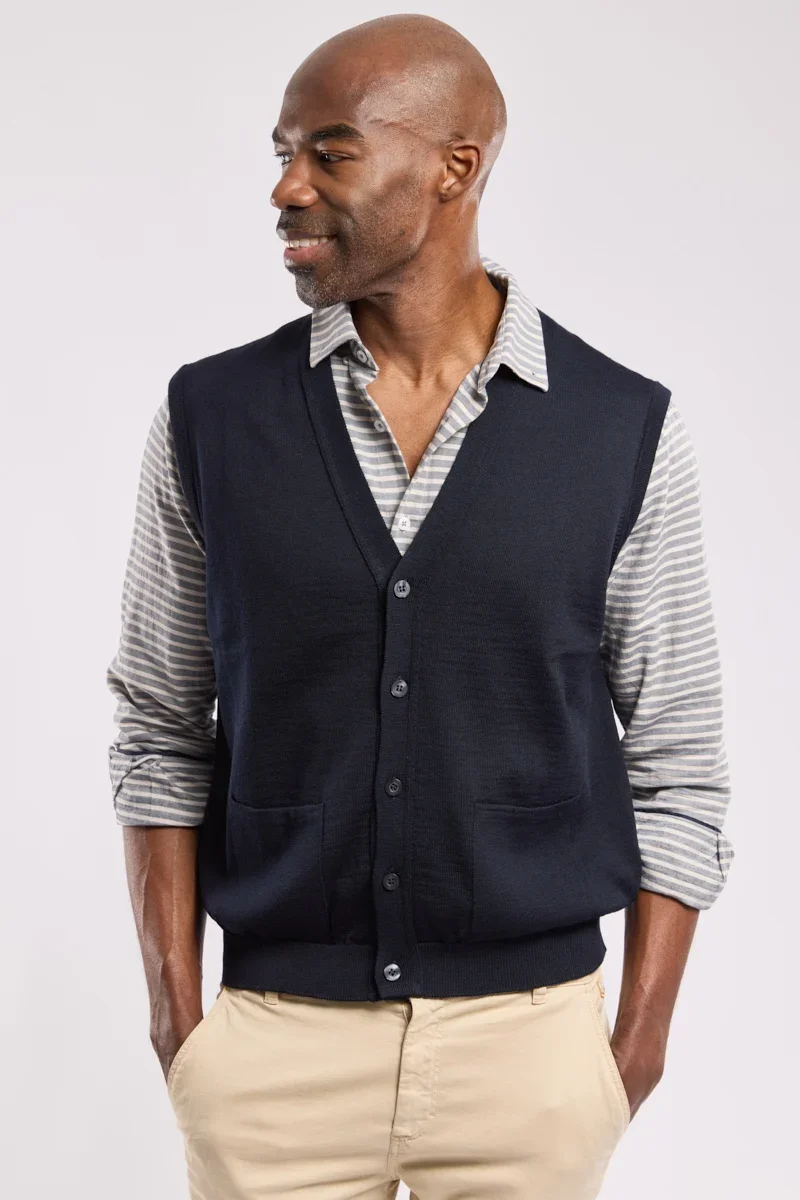 Elite Bérac buttoned cardigan – merino wool Trusted