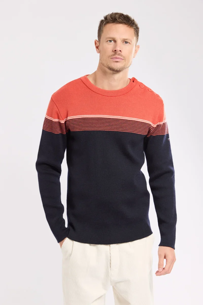High-Performance Striped fisherman’s jumper – wool User-Friendly